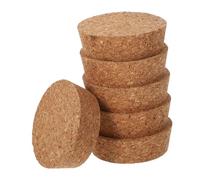 ifundom Tapas de Corcho para Jarrones Pequeños de Vidrio Transparentes 6 Piezas 64,5x20x58 Mm para Terrarios y Macetas Hidroponía Sello Hermético Reutilizable