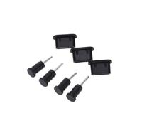 ifundom Tapones Antipolvo para Móvil Tipo C 10 Pares de Silicona Negra | Conector de Auriculares y Puerto Type C, Fácil Colocación y Retirada, para Uso Diario