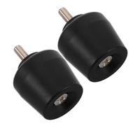 ifundom Tapones de Peso para Manillar de Motocicleta, Par de Extremos de Barra Antivibración de Metal Negro, Diseño Moderno para Reducir Vibraciones y Proteger contra Humedad