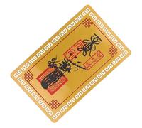 ifundom Tarjeta Amuleto Feng Shui de Aleación Aluminio- Protección y Prosperidad Símbolo Chino de Riqueza y Buena Suerte para Atraer Fortuna y Salud