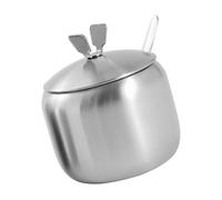 ifundom Tarro para Almacenar Gruesa y Especias de Condimentos de 8,5 Cm de Acero Inoxidable Asa Recipiente Funcional para Almacenar Gruesa y Especias en Cocina Moderna