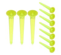 ifundom Tees de Golf Fluorescentes Verdes 10 Pcs, Clavijas de Plástico Estables de 8 Cm para Césped, Accesorios para Práctica de Golf y Entrenamiento en Condiciones de Poca Luz