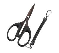 ifundom Tijeras de Pesca con Revestimiento de Titanio Cortador Portátil para Sedal y Línea Trenzada Accesorio Resistente y Antideslizante para Aparejos Pequeños Uso Profesional y