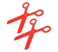 ifundom Tijeras Pack de 2 Piezas de Plástico Rojo Grandes Accesorio Portátil Esencial para Disfraces de y Gigante para en Escenario y Fiestas