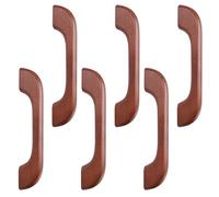 ifundom Tiradores de Madera para Muebles de 6 Piezas, Diseño Único, Fáciles de Instalar, Distancia entre Orificios de 96mm para Armarios y Cajones
