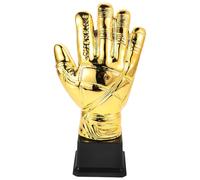 ifundom Trofeo de Guantes Dorados para Portero Trofeo Pequeño de Plástico Diseño Simulado para Premios Competiciones de Fútbol Torneos Escolares y Ligas Amateur