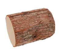 ifundom Tronco Madera Realista para Decoración Navideña y Centro de Mesa de Boda, Portavelas Rústico de Corteza Ligera Mantenimiento, 20x15cm