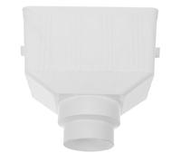 ifundom Tubería Bajante y Conector de Drenaje para Canalón Exterior PVC 10.4X8.3 Pulgadas, Accesorios para Sistemas de Canalones en Exteriores