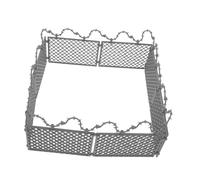 ifundom Valla Miniatura de Plástico para Dioramas Cerca Decorativa de Malla Metálica para Escenas Militares Prisiones Granjas y Paisajes Miniatura Accesorios para Maquetas y Juguetes de