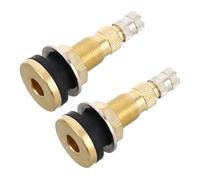 ifundom Válvulas tubeless de cobre para ruedas agrícolas y de maquinaria pesada, pack de 2, compatibles con camiones cargadores y rodillos, para uso profesional y personal