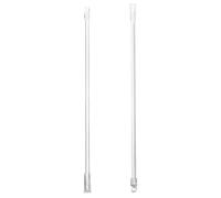 ifundom Varillas de Repuesto Transparentes para Persianas Verticales 15 Pulgadas Gancho Integrado, Accesorios para Cortinas, Piezas de Reparación de Persianas, Barras Resistentes