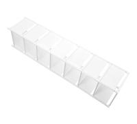 ifundom Zapatero Plegable de 8 Capas Color Claro, Organizador de Zapatos Vertical Compacto, Estantería de Almacenamiento para Hogar, Ahorro de Espacio y Orden en Armarios