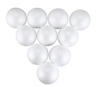 iFutniew 10 bolas de espuma de poliestireno para modelado, 10 cm, color blanco