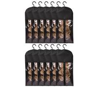 iFutniew 12 Piezas Soporte para Extensiones Cabello Almacenamiento Pelucas Múltiples Soportes para Pelucas Bolsas Pelucas Almacenamiento con Colgador Almacenamiento Extensiones Cabello