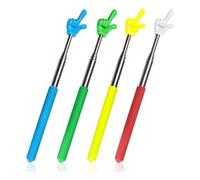 iFutniew 4 Unidades de Puntero para Profesor, Puntero Telescópico de Mano, Puntero Retráctil, Ayuda para Lectura de Dedos para Presentación, Pizarra