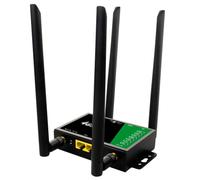 iFutniew 4G Industrial CPE WiFi Enrutador Inalámbrico Ranura para Tarjeta Sim Punto de Acceso Móvil Portátil Antena Externa de 300 Mbps 32 Usuarios Enchufe Europeo