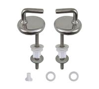 iFutniew Bisagra de asiento de inodoro de liberación rápida y fácil de instalar, resistente al desgaste, de acero inoxidable, con piezas de repuesto de montaje, 2 unidades