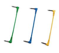 iFutniew Cable de de Guitarra para Efectos de Pedalera con Enchufe en áNgulo Recto para Guitarra EléCtrica y Bajo Cable de 30 Cm