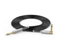 iFutniew Cable de Guitarra Cables de Instrumentos de 10 Pies Cable de Amplificador de Guitarra Eléctrica Cable de 6,35 mm con Conector Chapado en de 1/4 de Pulgada Sin Red Trenzada