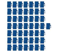 iFutniew Conector RJ45 Cat6 RJ45 Acoplador de extensión Ethernet Red LAN Cat 6 Acoplador Adaptador de extensión (azul)