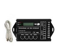 iFutniew DC 12V 24V WiFi RGB controlador LED programable TC421 5 canales 20A ánodo común programable LED tira reguladora