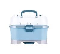iFutniew Estante de secado de biberones para bebé, caja de almacenamiento de biberones con funda, organizador portátil de gabinete de cocina