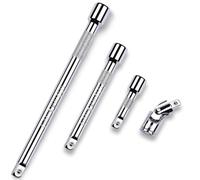 iFutniew Juego de 4 extensiones de llave de vaso de 3/8 pulgadas, extensiones de 3, 6 y 10 pulgadas