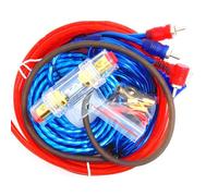 iFutniew Kit de Cableado de Altavoces de Audio de 1500 W, 8GA, Cable de Subwoofer para Coche, Portafusibles de 60 Amperios, Cables de Instalación de Altavoces, 18GA