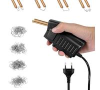 iFutniew Máquina de Soldadura Plástico Soldador Plástico 200 Piezas Kit Reparación de Parachoques Grapadora Caliente, Herramientas Reparación de Parachoques de Coche Enchufe de la UE