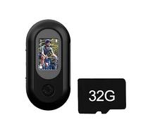 iFutniew Mini cámara de acción Full HD 1080P, cámara de movimiento, grabadora de vídeo digital DVR, videocámara deportiva con tarjeta 32G, color negro