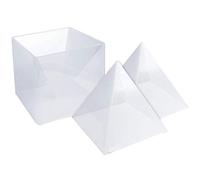 iFutniew Moldes de resina grandes de pirámide de silicona, moldes de fundición de resina para pirámide de orgón, ideal para pisapapeles, decoración del hogar, etc. (altura: 15 cm)