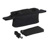 iFutniew Organizador multifuncional para cochecito de bebé con bolsillo desmontable, bolsillo para teléfono móvil, 2 portavasos y correa para el hombro