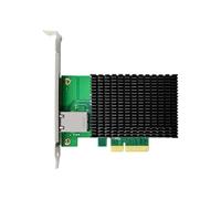 iFutniew PCI-E X4 10Gigabit puerto eléctrico único servidor de tarjeta de red NIC AQC107 RJ45 Ethernet NIC para PC portátil fácil de instalar fácil de usar