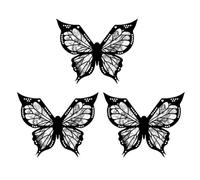 iFutniew Plantilla de Mariposa para Delineador de Ojos, Plantilla de Delineador de Ojos de Mariposa, Plantilla de Maquillaje de Ojos de Mariposa, Plantilla de Mariposa Funciona 3 Piezas
