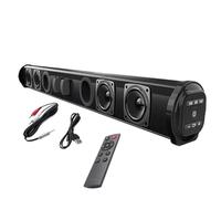 iFutniew Sistema de altavoces inalámbricos Bluetooth con barra de sonido estéreo envolvente inalámbrico para proyector de TV de cine en casa, mano de obra fina