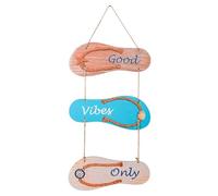 iFutniew Zapatillas Colgante de Madera Letrero y Placa Decorativos de Playa Mini Decoración Decoración del Hogar Decoración del Hogar de Verano