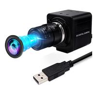 IFWATER Cámara USB 1080P de alta velocidad 260 fps 2.8-12 mm, lente de zoom óptico 4X, cámara web USB de 2 MP, acercamiento manual, zoom de acercamiento y alejado, cámara UVC para computadora de golf