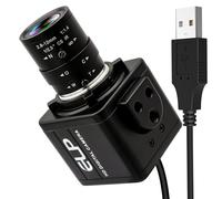 IFWATER Cámara USB HD de 16 MP, lente de montaje CS con zoom manual óptico de 2.8-12 mm, alta resolución para Lightburn, OpenCV, transmisión en vivo y microscopio USB, Plug & Play para Windows, Linux