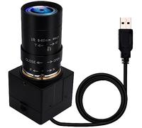 IFWATER Cámara web USB de 5 MP de 5 a 50 mm, 10 veces de enfoque variable, cámara de seguridad USB 1944P, cámara de seguridad UVC, CCTV, cámara industrial de primer plano para computadora, Plug and