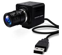 IFWATER Cámara web USB de 8 MP con zoom óptico 5X, lente varifocal manual, 2,8-12 mm, cámara web USB con sensor de imagen CMOS IMX179, cámaras web de videoconferencia para computadora, laptop
