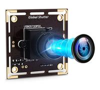 IFWATER Global Shutter - Módulo de cámara USB 720P 60 fps de alta velocidad, 100 grados, sin distorsión, lente M12, cámara web USB, Plug and Play, para visión artificial industrial para