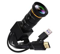 IFWATER Zoom óptico 10X 60 fps HDMI USB 3.0 Cámara 4K de alta velocidad H.264 Salida simultánea PC Webcam Plug and Play para seguridad informática Proyector CCTV de transmisión en vivo industrial
