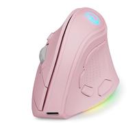 IFYOO Ratón ergonómico vertical inalámbrico recargable RGB de 2.4G y BT 5.1, modo dual, 5 botones laterales, máximo 8400 DPI, para PC, ordenador portátil, para Windows 11 10, Mac iPad OS, Android,