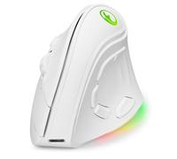 IFYOO Ratón ergonómico vertical inalámbrico recargable RGB de 2.4G y BT 5.1, modo dual, 5 botones laterales, máximo 8400 DPI, para PC, ordenador portátil, para Windows 11 10, Mac iPad OS, Android,