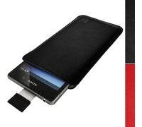 igadgitz Negro Funda de Piel Carcasa Case Cover para Sony Xperia Z1 Honami C6902 L39H C6903 C6906 C6943 Android Jellybean 4.2 Smartphone