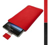 igadgitz Rojo Funda de Piel Carcasa Case Cover para Sony Xperia Z1 Honami C6902 L39H C6903 C6906 C6943 Android Jellybean 4.2 Smartphone