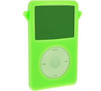igadgitz U2349 Verde Case Silicona Funda Cover Carcasa Compatible con Apple iPod Classic 80/120/160GB (Modelo con Profundidad de 10,5 mm) + Pantalla Protector