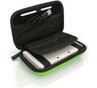 iGadgitz U3613 - EVA Funda Rígida de Viaje Compatible con Nintendo 3DS XL & 2DS XL 2017 - Verde