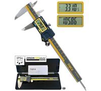 iGAGING Absolute Origin - Calibre digital de 0-6 pulgadas, acero inoxidable IP54, puerto de salida SPC/USB, modos métrico y pulgadas, funda, manual