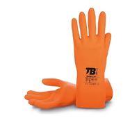 IGARTEX Guante latex natural naranja flocado 30cm talla 8-10 t/guante talla xl-10